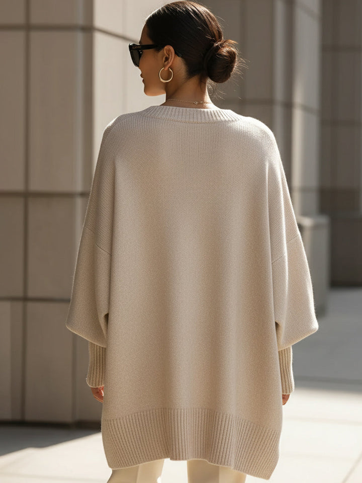 WANWEN | SOPHISTICATED WOOL BLEND SWEATER