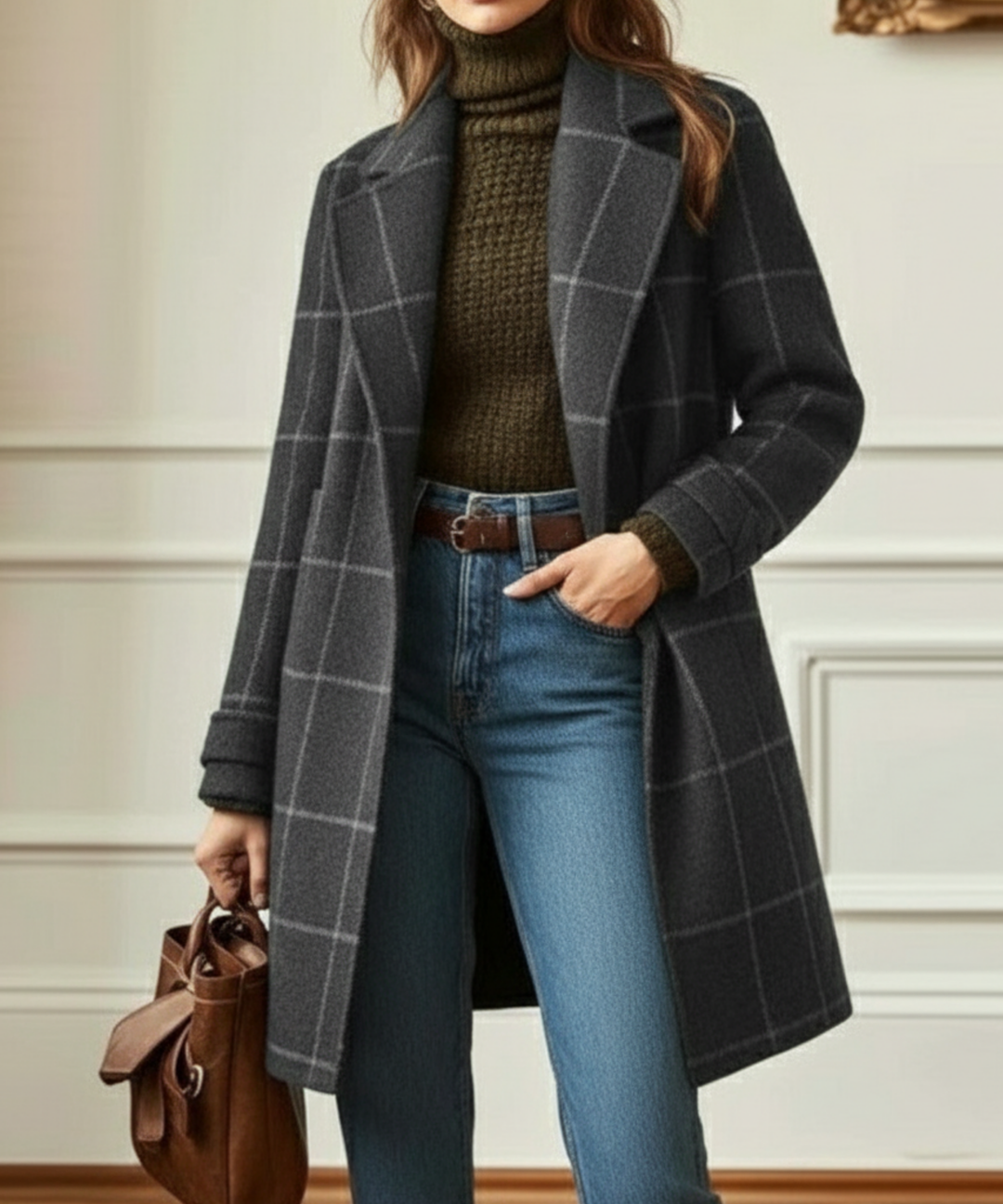 CAMBRIDGE - WOOL CHECK COAT