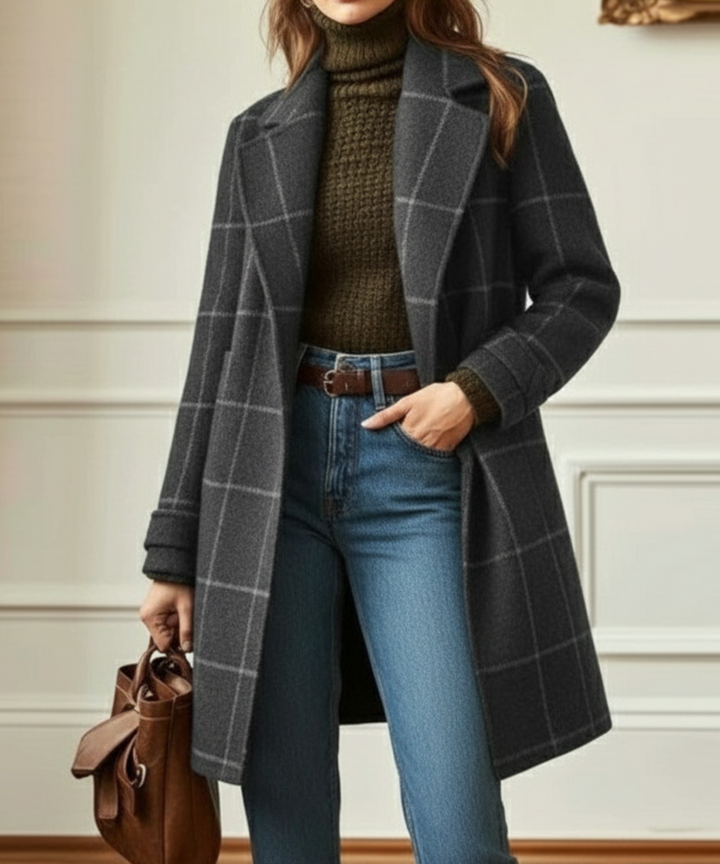CAMBRIDGE - WOOL CHECK COAT