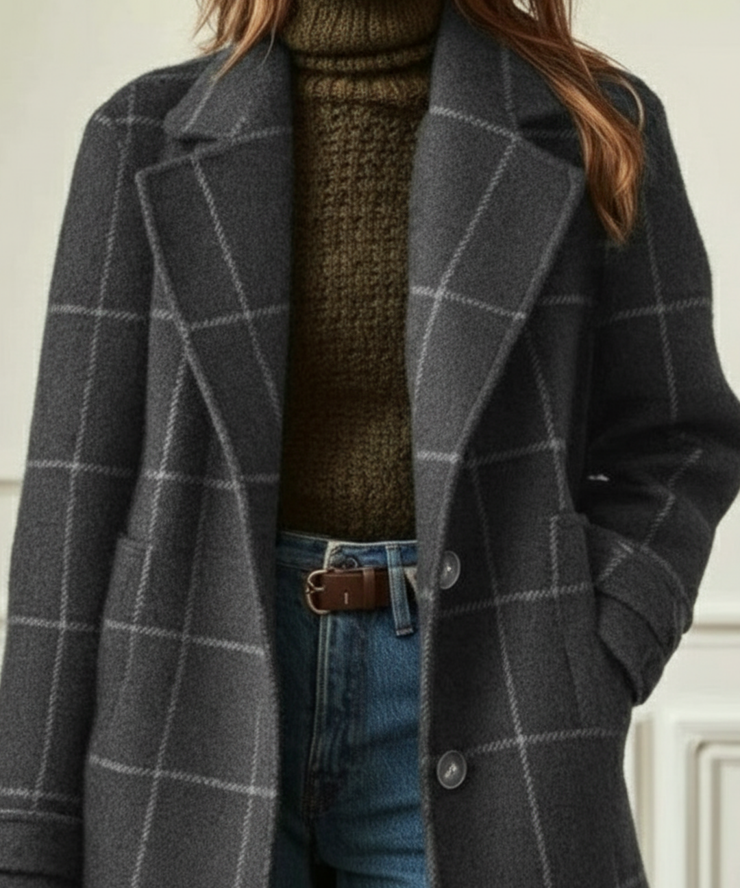 CAMBRIDGE - WOOL CHECK COAT