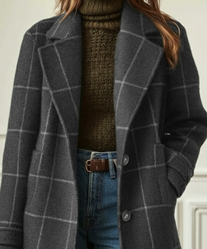 CAMBRIDGE - WOOL CHECK COAT