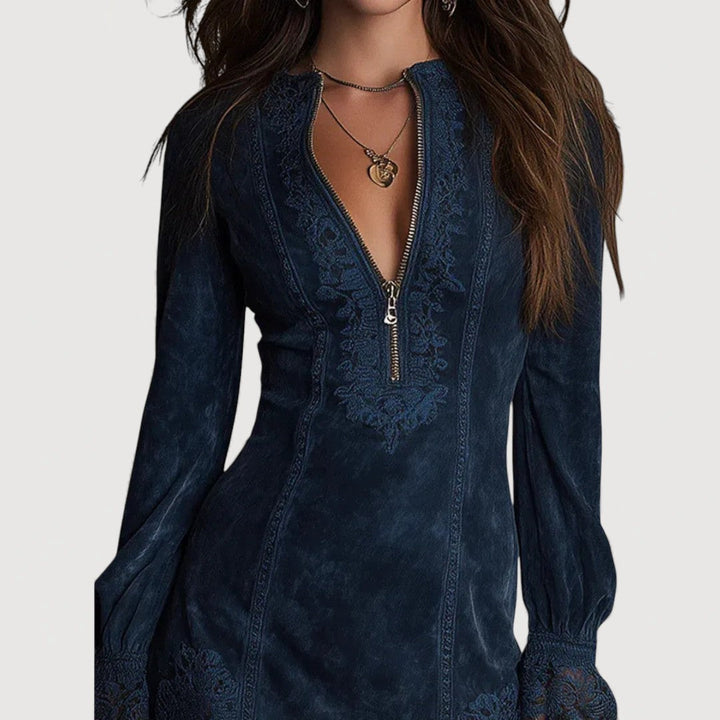 ISALIE – ZIP MINI DRESS