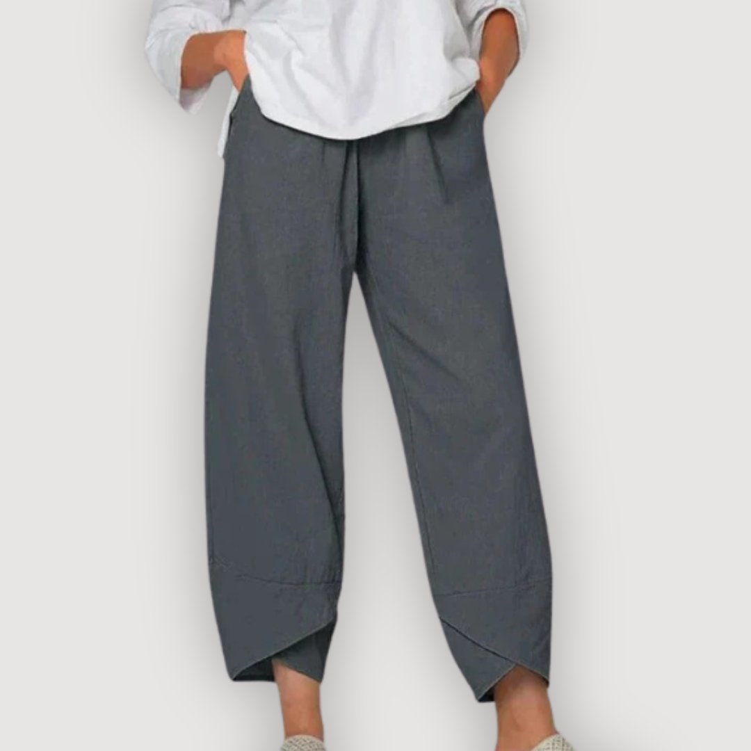ZARA – RELAXED LINEN TROUSERS