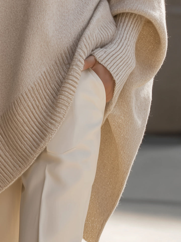 WANWEN | SOPHISTICATED WOOL BLEND SWEATER