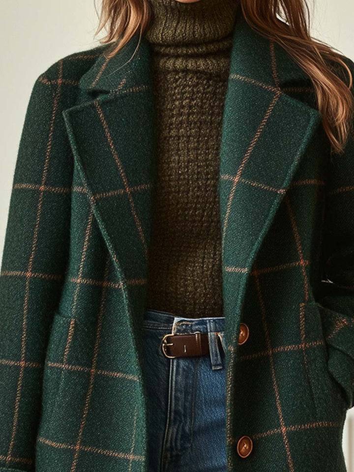 CAMBRIDGE - WOOL CHECK COAT
