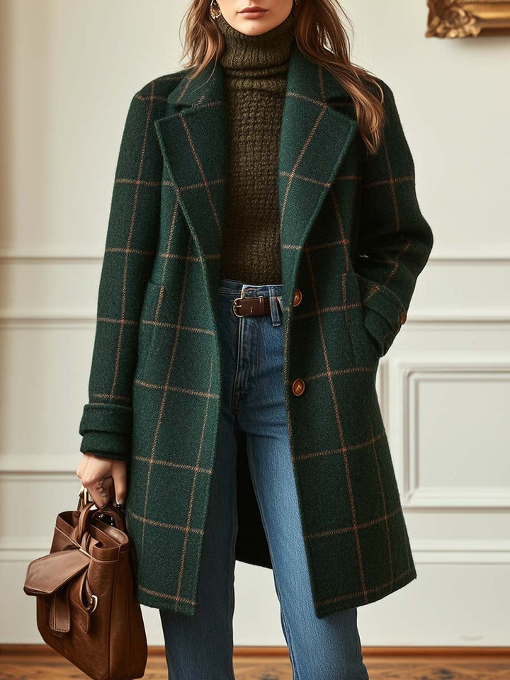 CAMBRIDGE - WOOL CHECK COAT